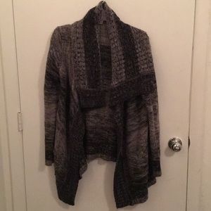 Grey and black cardigan